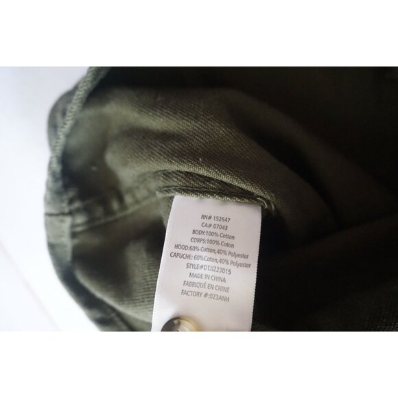 Valor Men's Olive Hooded Button-Up Jacket Shirt – Size S - Picture 5 of 6